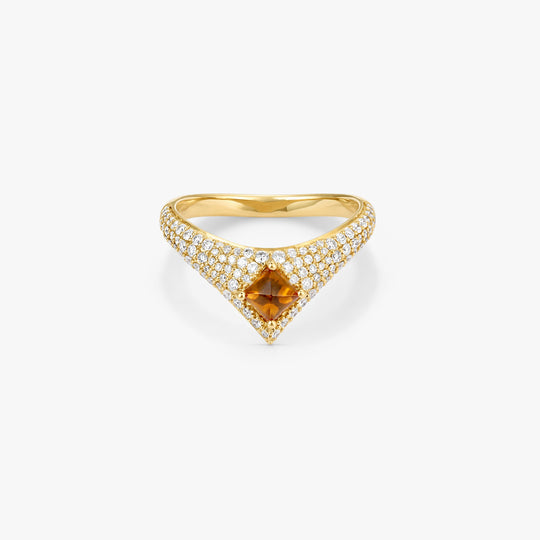 Tidal Citrine Ring