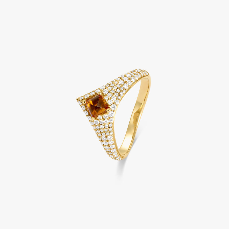 Tidal Citrine Ring