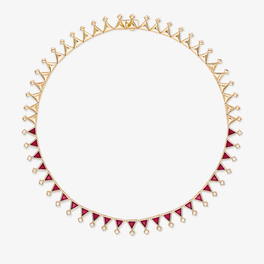 Sahra ruby necklace