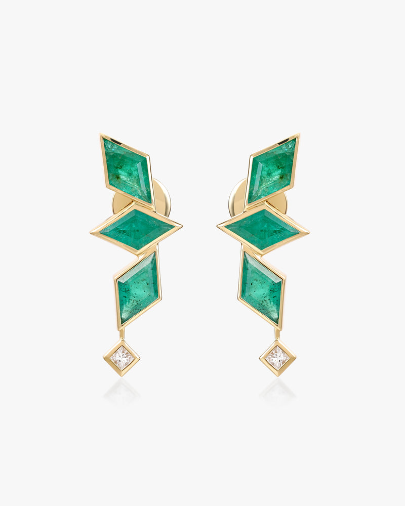 Waha emerald earrings