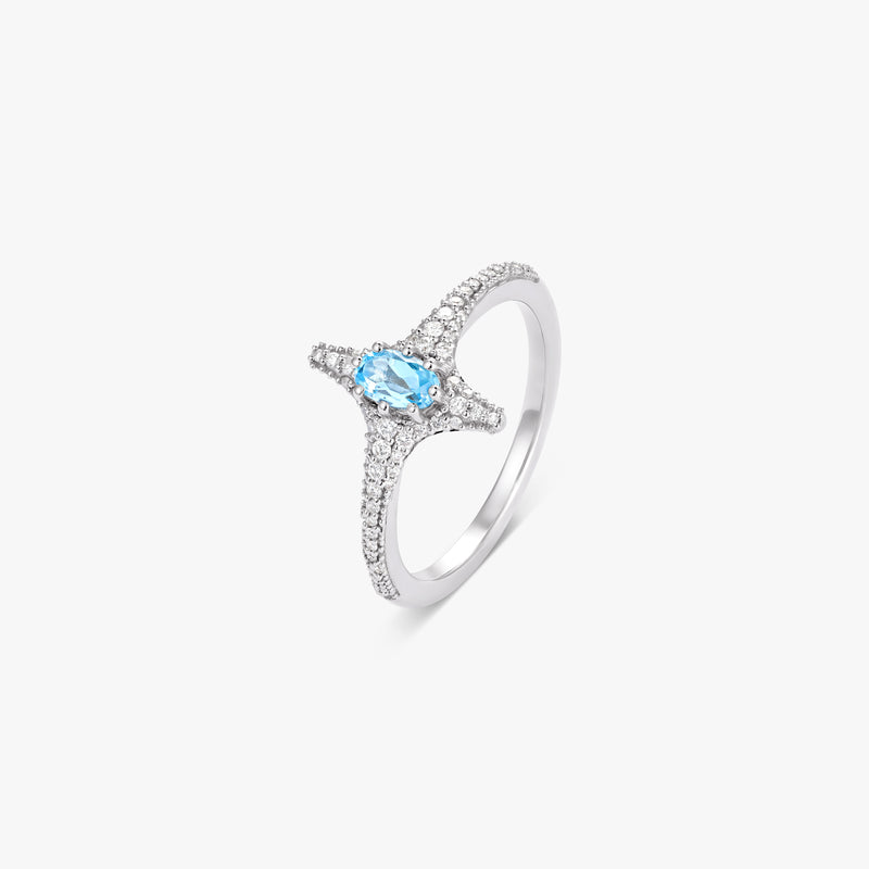 Selene Blue Topaz Ring