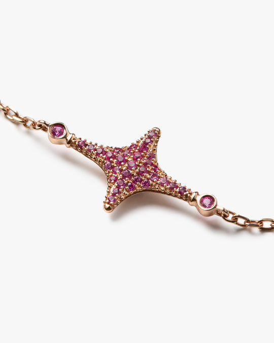 Aurora Pink Sapphire Bracelet