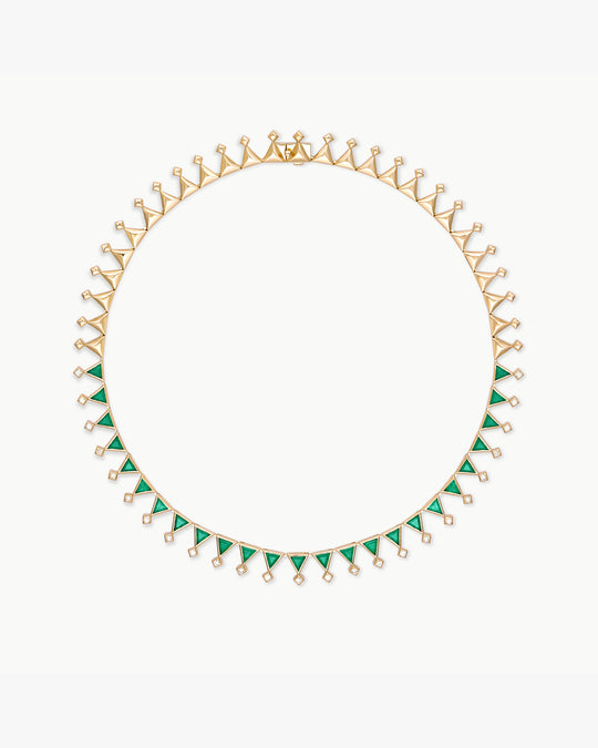 Sahra emerald necklace