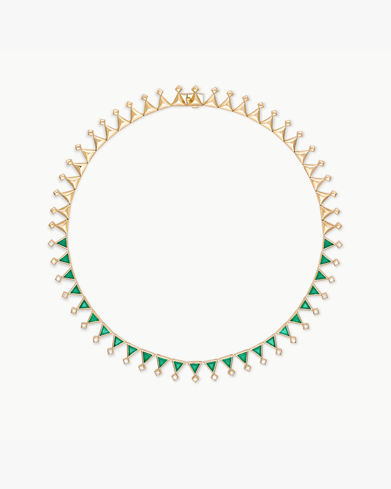 Sahra emerald necklace