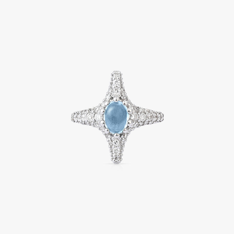 Selene Blue Topaz Earcuff