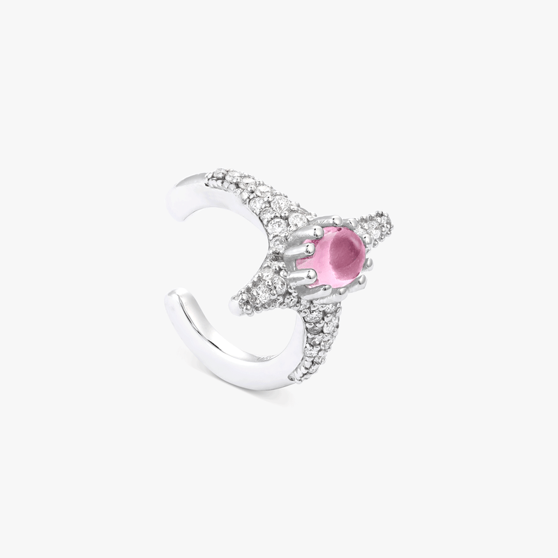 Selene Pink Sapphire Earcuff